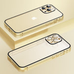 Luxury Case Metal Frame Matte Frosted Cover For iPhone 14 13 - theroxymob