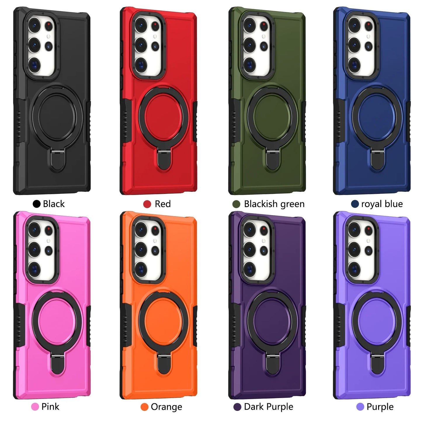 Magnetic Rotating Ring Bracket Case for Samsung Galaxy S24-S23 Series