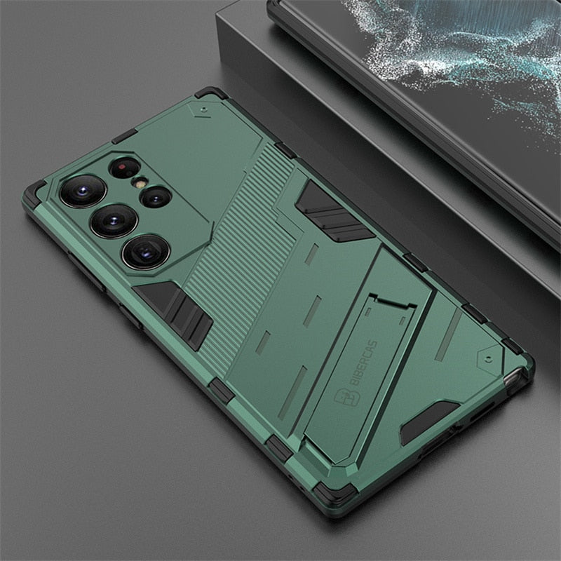Case Shockproof Kickstand Magnet Armor Phone Cases For Samsung S23 Ultra Back Cover