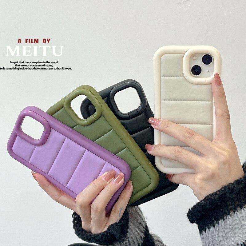 Fashion Camera Protection Leather Soft Silicone case for iPhone 14 Seies - theroxymob