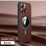 Luxury Leather Phone Case With Lens Film Protection For iPhond 14 13 12 - theroxymob