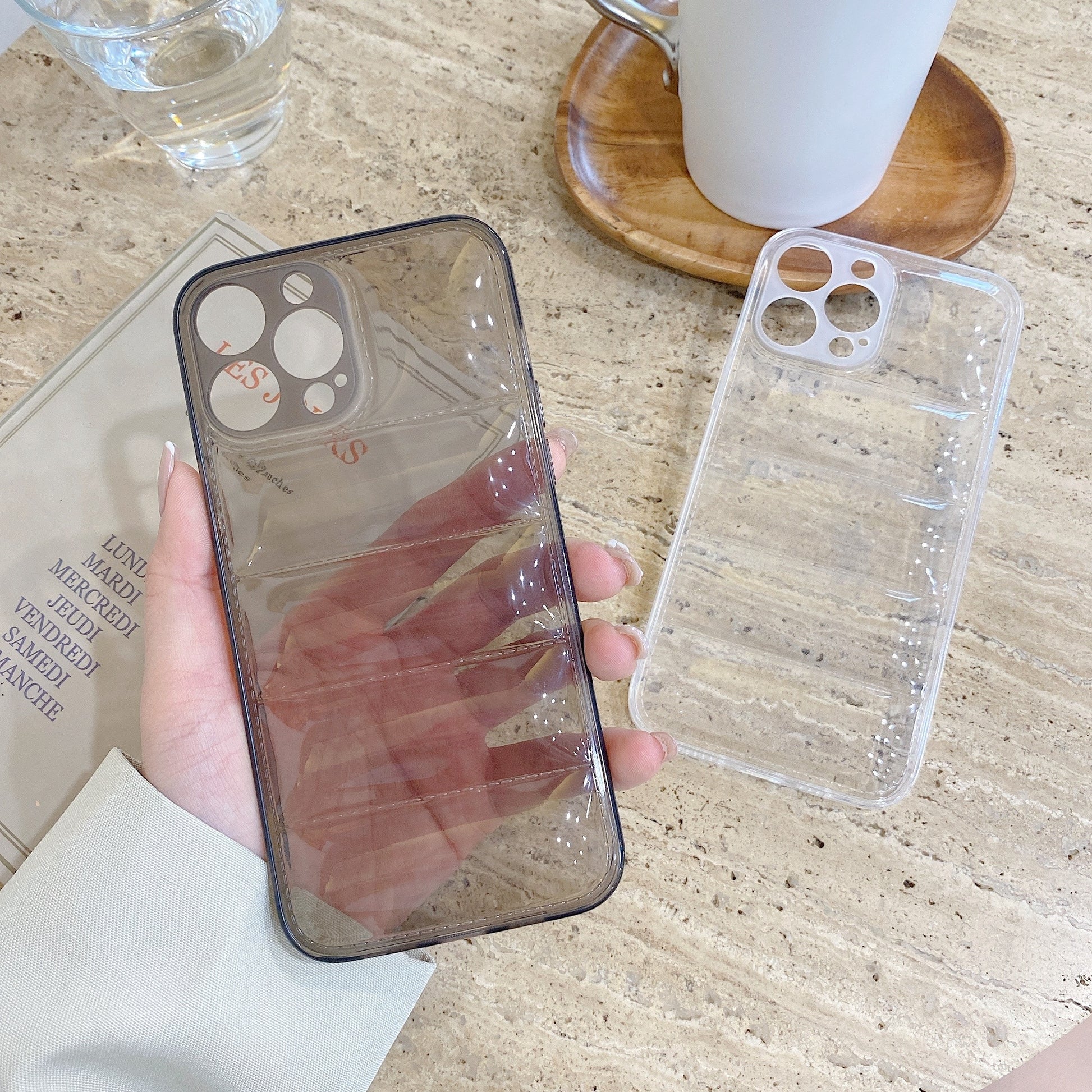 Transparent Down Jacket The Buffer Case for iPhone 14 13 12 - theroxymob