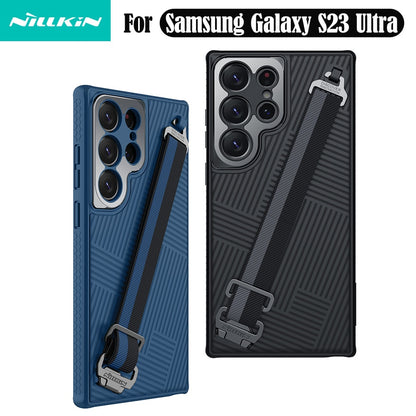 Case Wrist Strap Anti-falling With Rope Strap Cover For Samsung S23Ultra - theroxymob