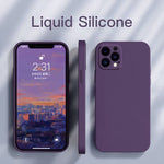 NEW Square Liquid Silicone Phone Case For iPhone 14 13 - theroxymob