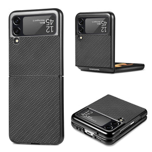 Luxury Carbon Fiber Slim Case for Samsung Galaxy Z Flip 4