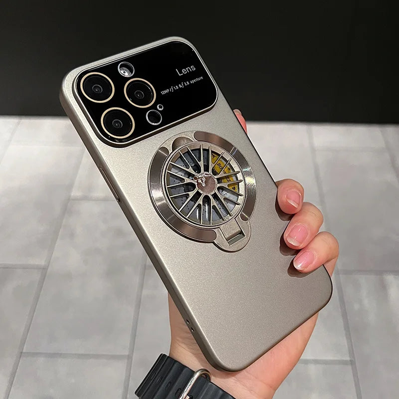 Luxury Case For Magnetic Rotating gyroscope bracket For IPhone15 14 13