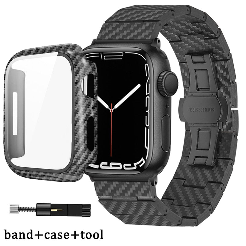 Carbon Fiber watch band for Apple Watch - theroxymob