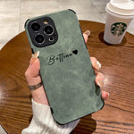 Soft Lambskin Leather Luxury Cover For iPhone 14 13