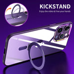 Transparent Cover Magnetic Stand Holder For Magsafe Cases For Iphone 14 13 - theroxymob