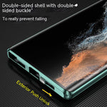 Luxury Metal 360° Magnetic HD Glass Camera Protect Cover For S23 S22 S21 Series - theroxymob