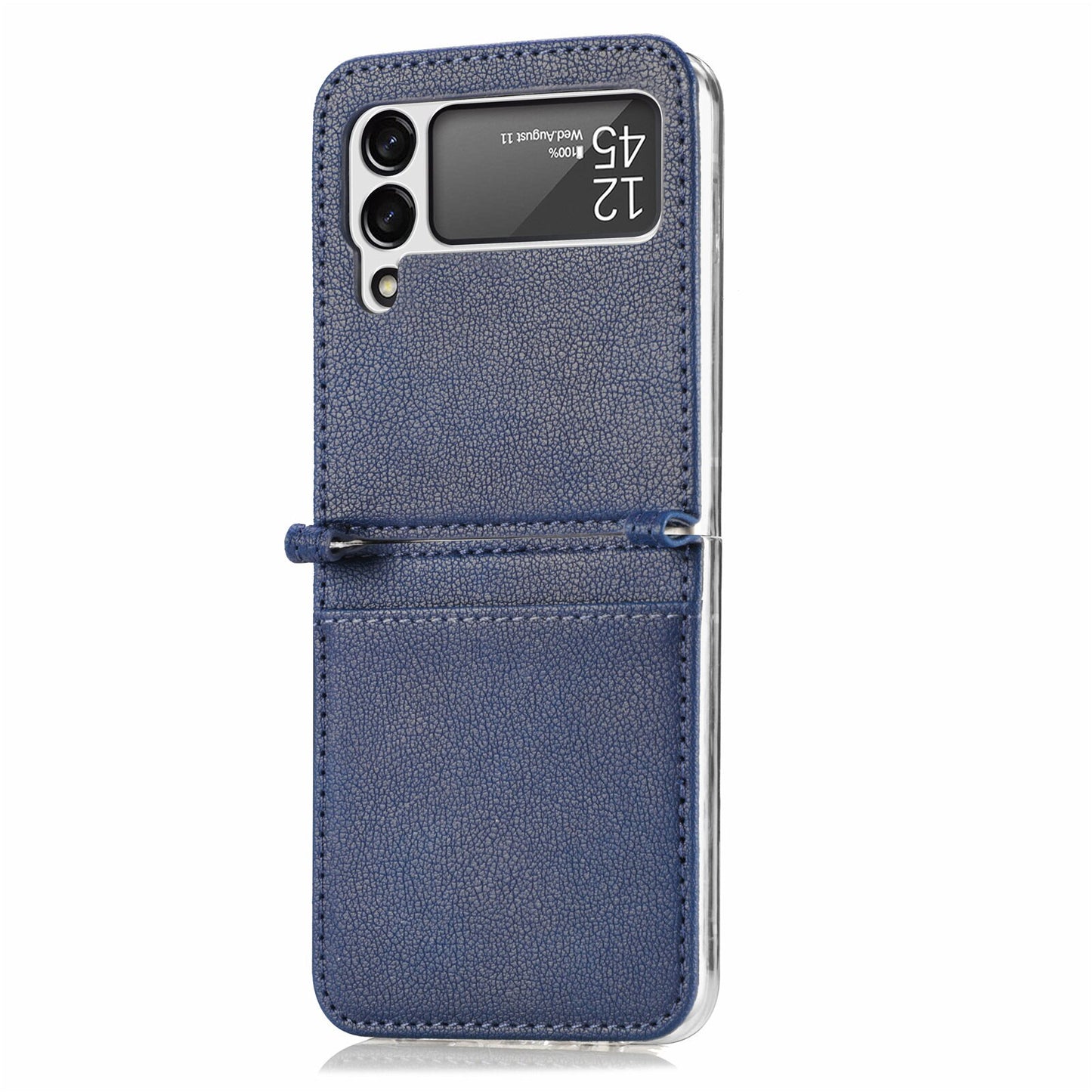 Anti-Slip Business Leather Phone Accessories Case For Samsung Galaxy Z Flip 4 /3 Card Holder - theroxymob
