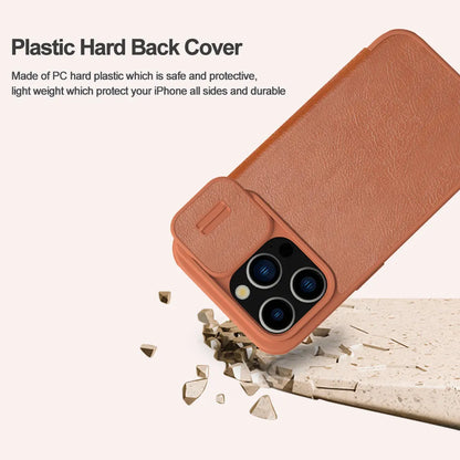 For iPhone 15 Leather Case Card Pocket  Lens Protection camera Flip Cover