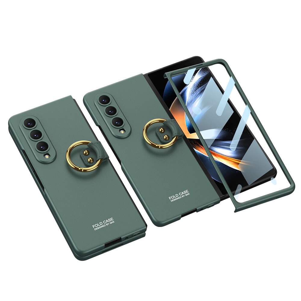 Case Ultra-thin Ring Protection Hard Cover For Galaxy Z Fold4 - theroxymob