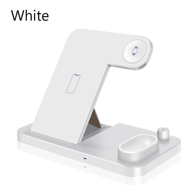 Wireless Station For iPhone iWatch Airpods Apple Pencil 4 in 1 Fast QI Charger - theroxymob