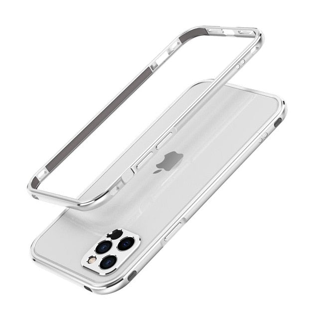 For iPhone 12 series Aluminum metal bumper Frame Slim Cover phone case+ carmera Protector - theroxymob