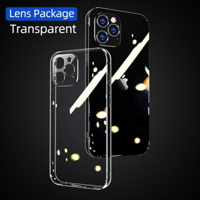 For iPhone 13 series Case, Clear TPU+PC Shockproof Full Lens Protection CoverTransparent Case - theroxymob