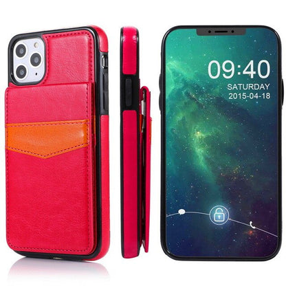 3D Flip Leather Card Wallet Case For iPhone 12mini /12 /12 Pro/12 Pro Max Phone Back Cover PU Shell. - theroxymob