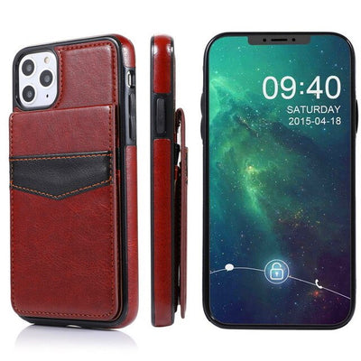 3D Flip Leather Card Wallet Case For iPhone 12mini /12 /12 Pro/12 Pro Max Phone Back Cover PU Shell. - theroxymob