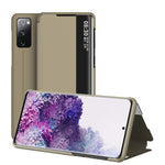 Smart View Flip Case Leather Auto Sleep For Samsung S21 Series - theroxymob