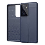 Shockproof Case Leather Texture Soft Silicone Phone Back Cover for Samsung S21 Series - theroxymob