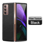 Original Carbon Fiber Texture Leather Back Cover Shockproof Phone Case for Samsung Galaxy Z Fold 2 - theroxymob