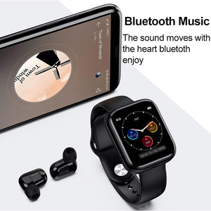 Smart Watch X5 TWS Bluetooth Headset Wireless Earphones Two in one - theroxymob