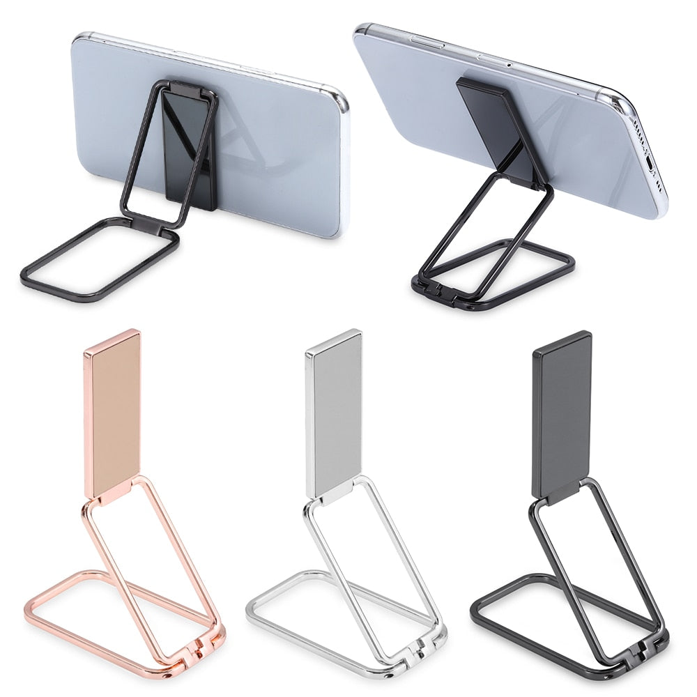 360 Rotation Foldable Mobile Phone Stand Back Ultra Thin Phone Ring Holder M - theroxymob