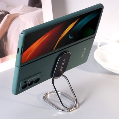Multifunction Metal Ring Holder Back Cover For Samsung Z Fold 2 Fold2 5G Case Coque - theroxymob