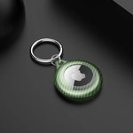 For Apple Airtag Case Carbon Fiber Texture Anti-lost Keychain Cover - theroxymob