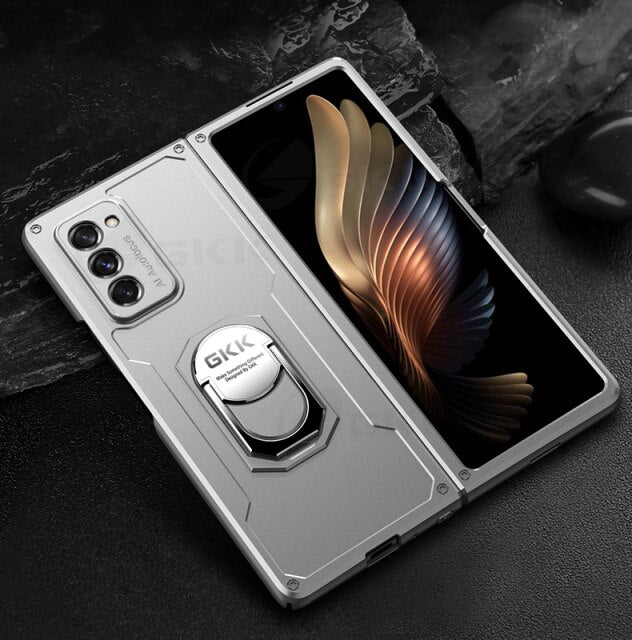 Finger Ring Stand Case For Samsung Galaxy Z Fold 2 Case Armor Shockproof Heavy Protection Hard Cover - theroxymob