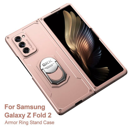 Finger Ring Stand Case For Samsung Galaxy Z Fold 2 Case Armor Shockproof Heavy Protection Hard Cover - theroxymob
