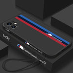 Newest Fashion Case For iphone 12 Series Case Straight Edge Soft Liquid silicone protective Cover - theroxymob