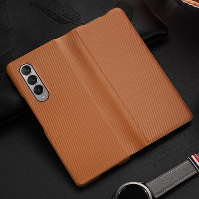 For Samsung Galaxy Z Fold 3 Case Full Protector Cover Leather flip Phone - theroxymob