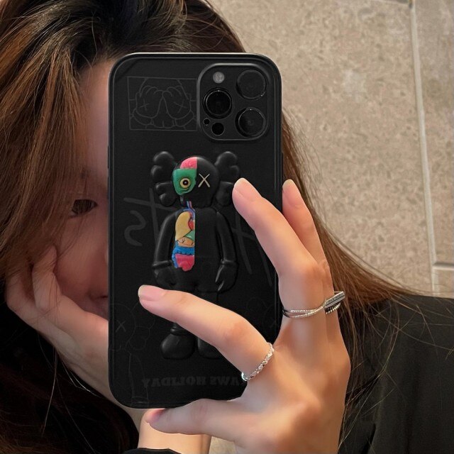 LUXURY ORIGINAL KAWS MOBILE COVER FOR IPHONE 12 SERIES - theroxymob
