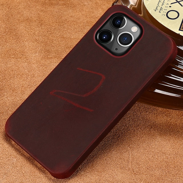 Genuine Leather Phone Case for iPhone 13 Series - theroxymob