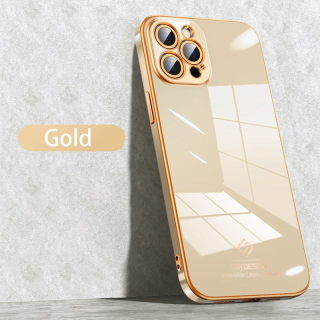 Luxury Cover Silicone Soft Plating For iPhone 13 Series - theroxymob