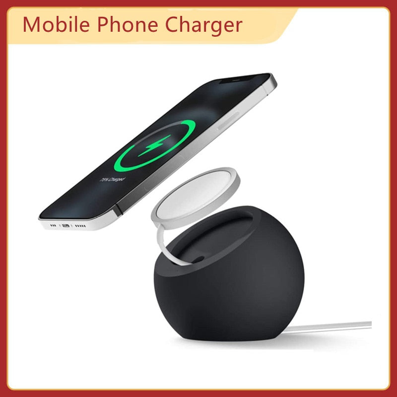 Magnetic Wireless Charger For IPhone 13 /12 /11 Induction Fast Wireless Charging Base Stand Charge - theroxymob