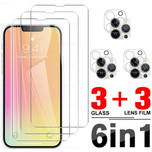 6in1 Tempered Glass For IPhone 13 Pro Max - theroxymob