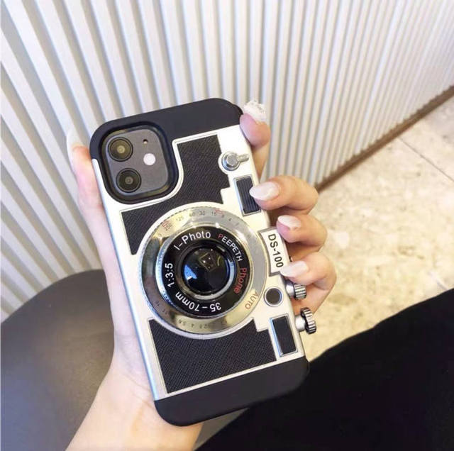 Emily In Paris 3D Retro Camera Case For iPhone 13 pro 12 max Mini 11 Pro Max X XS XR 7 8 Plus 6 6s SE Camera Phone PU Leather - theroxymob