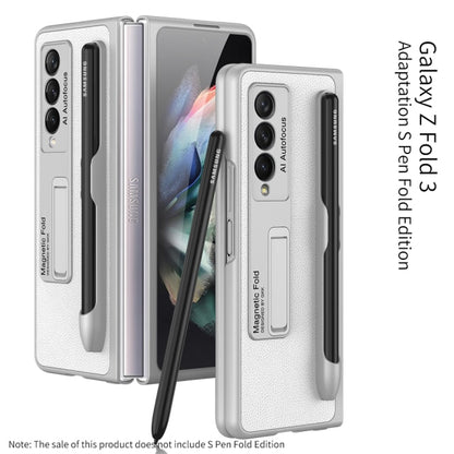 Luxury Leather Stand Case For Samsung Galaxy Z Fold 3 With S Pen - theroxymob