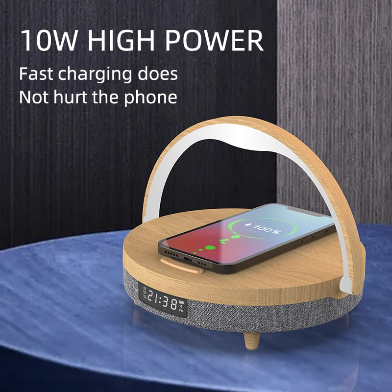 MULTIFUNCTIONAL BLUETOOTH SPEAKER WIRELESS CHARGER - theroxymob