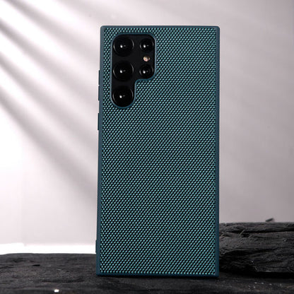 3D Textured Weaving Nylon Fiber Shockproof Case for Samsung S22 - theroxymob