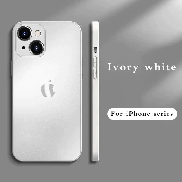 Frosted TPU Glass Case for iPhone 14 13 12 series